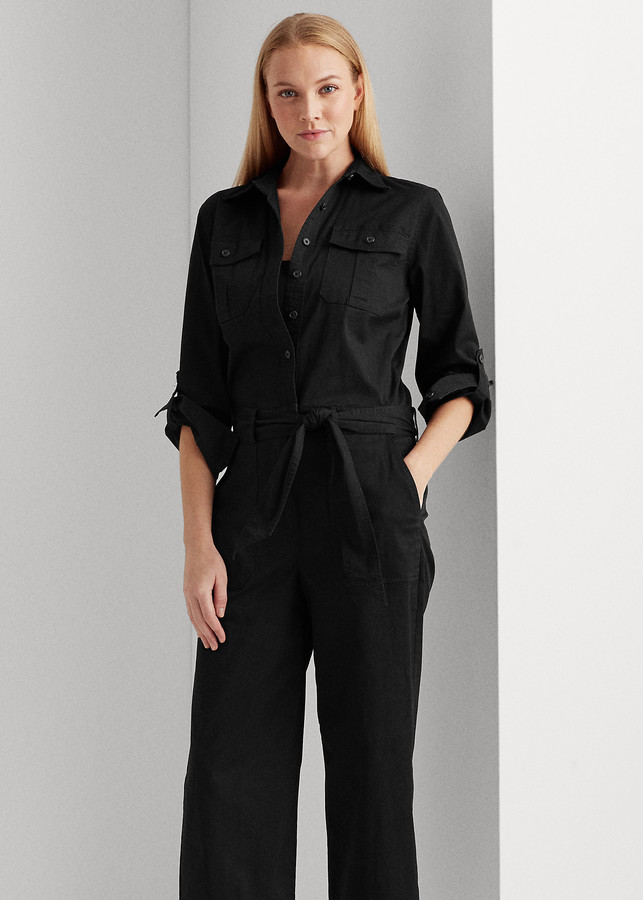 ralph lauren twill jumpsuit