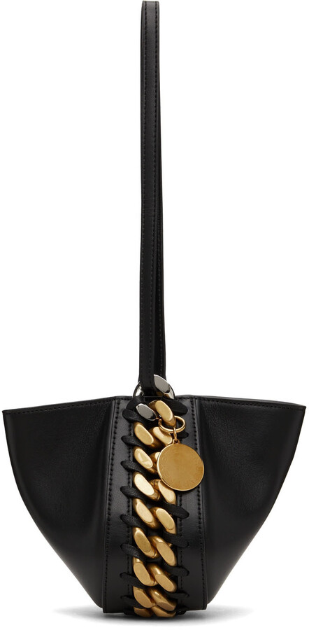 Stella McCartney Black Soft Clutch Chain Shoulder Bag - ShopStyle