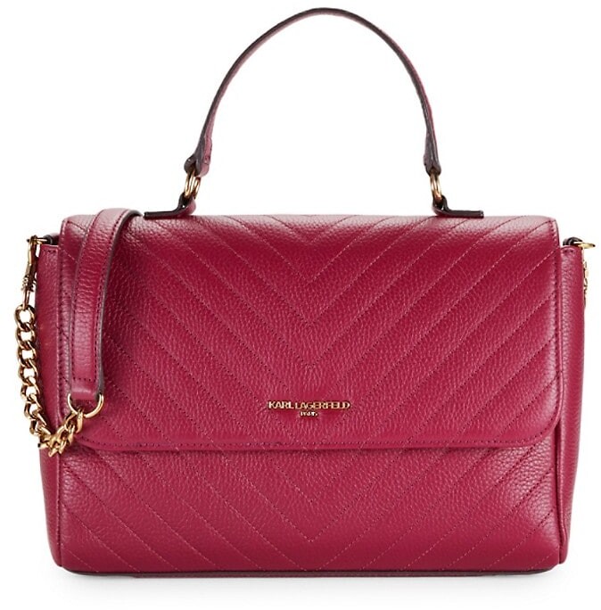Karl Lagerfeld Paris Charlotte Quilted Leather Satchel ShopStyle