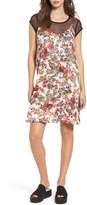 Thumbnail for your product : BP Layered Mesh Tee & Floral Slipdress