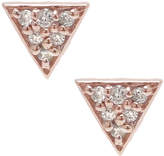 Thumbnail for your product : ADORNIA Adornia Diamond Triangle Stud Earrings