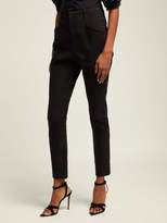 Thumbnail for your product : Isabel Marant Naylor High-rise Cotton-blend Trousers - Womens - Black