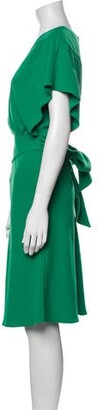 BA&SH V-Neck Midi Length Dress w/ Tags Green V-Neck Midi Length Dress w/ Tags