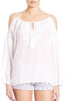 Thumbnail for your product : Melissa Odabash Amandine Embroidered Peasant Blouse