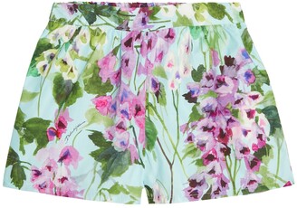 Dolce & Gabbana Children Floral printed cotton shorts