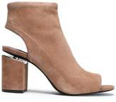 Alexander Wang Cutout Suede Ankle Boots
