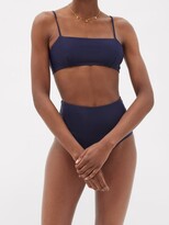 Thumbnail for your product : CASA RAKI Ana Recycled Fibre-blend Bikini Top - Navy