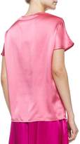 Thumbnail for your product : Neiman Marcus Short-Sleeve Silk Cocoon Tee