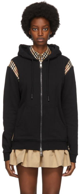 burberry black zip up