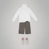 Thumbnail for your product : Burberry Childrens Logo Print Stretch Cotton Roll-neck Top
