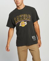 Thumbnail for your product : Mitchell & Ness Men's Grey Printed T-Shirts - Vintage Keyline Logo Tee - Lakers - Size XXL at The Iconic