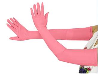 Shinningstar Women's Men's Adult Made-up Over Elbow 23.6" Stretch Long Spandex Opera Gloves