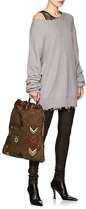 Campomaggi Women's Canvas & Leather Drawstring Backpack - Green