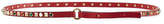 Thumbnail for your product : Valentino Slim Leather Rolling Rockstud Belt