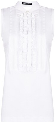 Dolce & Gabbana Pre-Owned 1990s Ruffle-Detail Sleeveless Top
