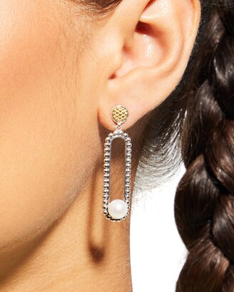 Lagos Luna Pearl Drop Earrings, 7mm