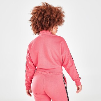 Nike Women's Sportswear Essential Tape Half-Zip Fleece Crop Sweatshirt