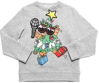 Stella McCartney Kids Christmas Tree Organic Cotton Sweatshirt