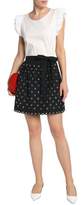 Thumbnail for your product : RED Valentino Eyelet-embellished Canvas Wrap Skirt