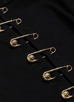 Thumbnail for your product : L'Agence 'Aria' safety pin cropped denim jacket