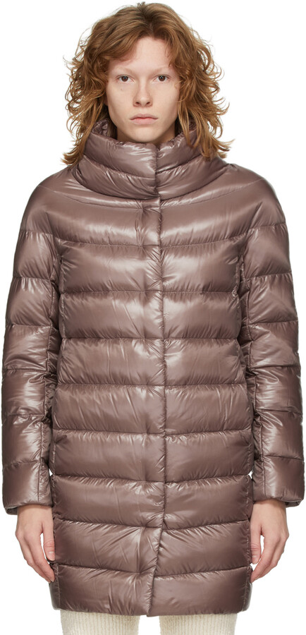 herno stand collar down coat