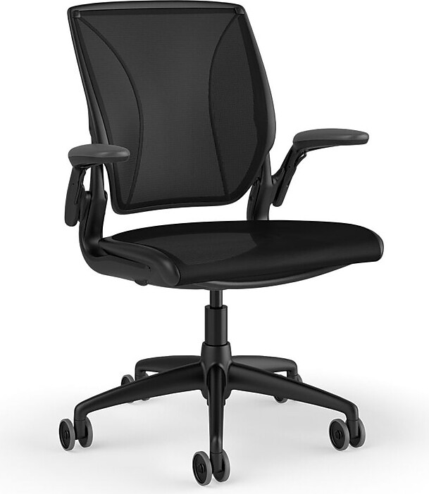 Humanscale Diffrient World Ergonomic Mesh Swivel Task Chair, Black (W11BJ10J10SHNSC)