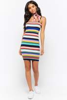 Thumbnail for your product : Forever 21 Ribbed Knit Multicolor Striped Bodycon Dress