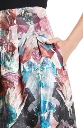 Ted Baker Women's Frelan Mirrored Minerals Print Maxi Skirt
