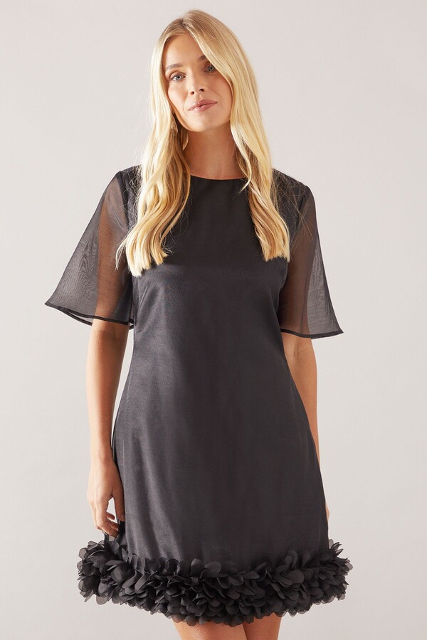 Wallis Petite Organza 3D Applique Shift Dress ShopStyle