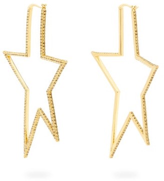 Lynn Ban - Star Pave-topaz Gold-plated Earrings - Gold