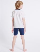 Thumbnail for your product : Marks and Spencer Pure Cotton England Short Pyjamas (3-16 Years)