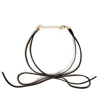 Otte New York Suede Bow Choker