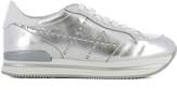 Thumbnail for your product : Hogan Silver Leather Sneakers