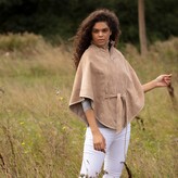 Thumbnail for your product : ZUT London - Suede Leather Cape With Belt - Navy