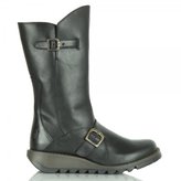Thumbnail for your product : Fly London Black MES 2 Women’s Flat Calf Boot