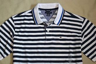 Tommy Hilfiger Nwt Kids Boys Polo Striped Polo Shirt Size 4, 5, 7, S, M, L, Xl