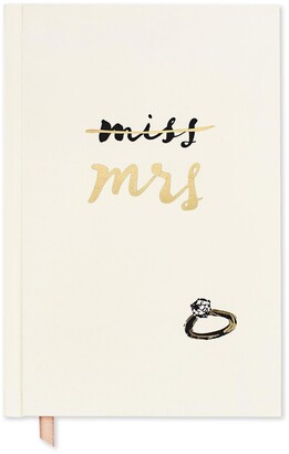 Kate Spade Paper Covered Miss to Mrs Journal