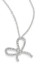 Thumbnail for your product : Kwiat Elements Diamond & 18K White Gold Bow Pendant Necklace