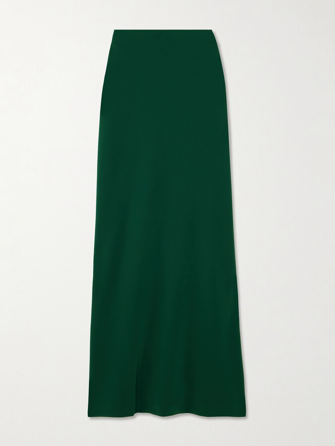 BERNADETTE Jolene Stretch-crepe Maxi Skirt - Green