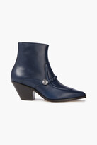 Thumbnail for your product : Sandro Braid-trimmed Leather Ankle Boots