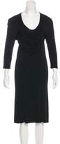 Thumbnail for your product : RED Valentino Ruffle Midi Dress Black Ruffle Midi Dress