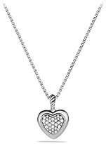 Thumbnail for your product : David Yurman Cable Heart Pendant with Diamonds on Chain