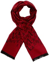 Thumbnail for your product : Versace Logo Wool Scarf
