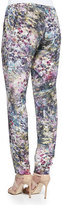 Thumbnail for your product : Haute Hippie Slim Shady Abstract-Print Pants