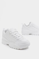 Thumbnail for your product : Nasty Gal Womens Chunky Faux Leather Sneakers