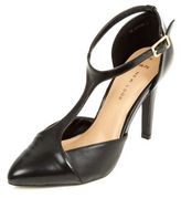 Thumbnail for your product : New Look Wide Fit Black T-Bar Heels