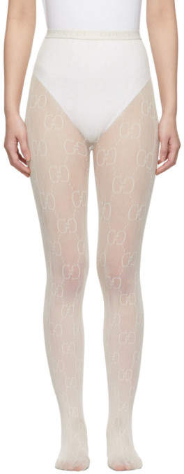 white gg tights