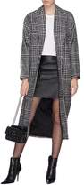 Thumbnail for your product : Carmen March Houndstooth check plaid open coat