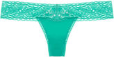 Thumbnail for your product : Wet Seal Solid Lace Trim Thong
