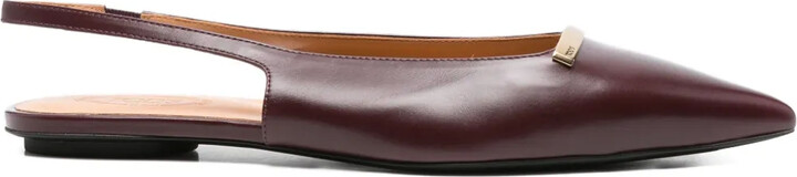 Tod's Slingback Pointed-Toe Flat Pumps